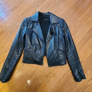 Topshop faux leather jacket
